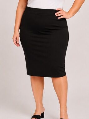 torrid Black Knit Pencil Skirt